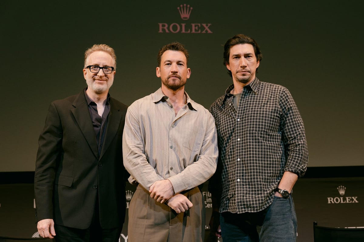 James Gray, Adam Driver and Miles Teller at NYFF64