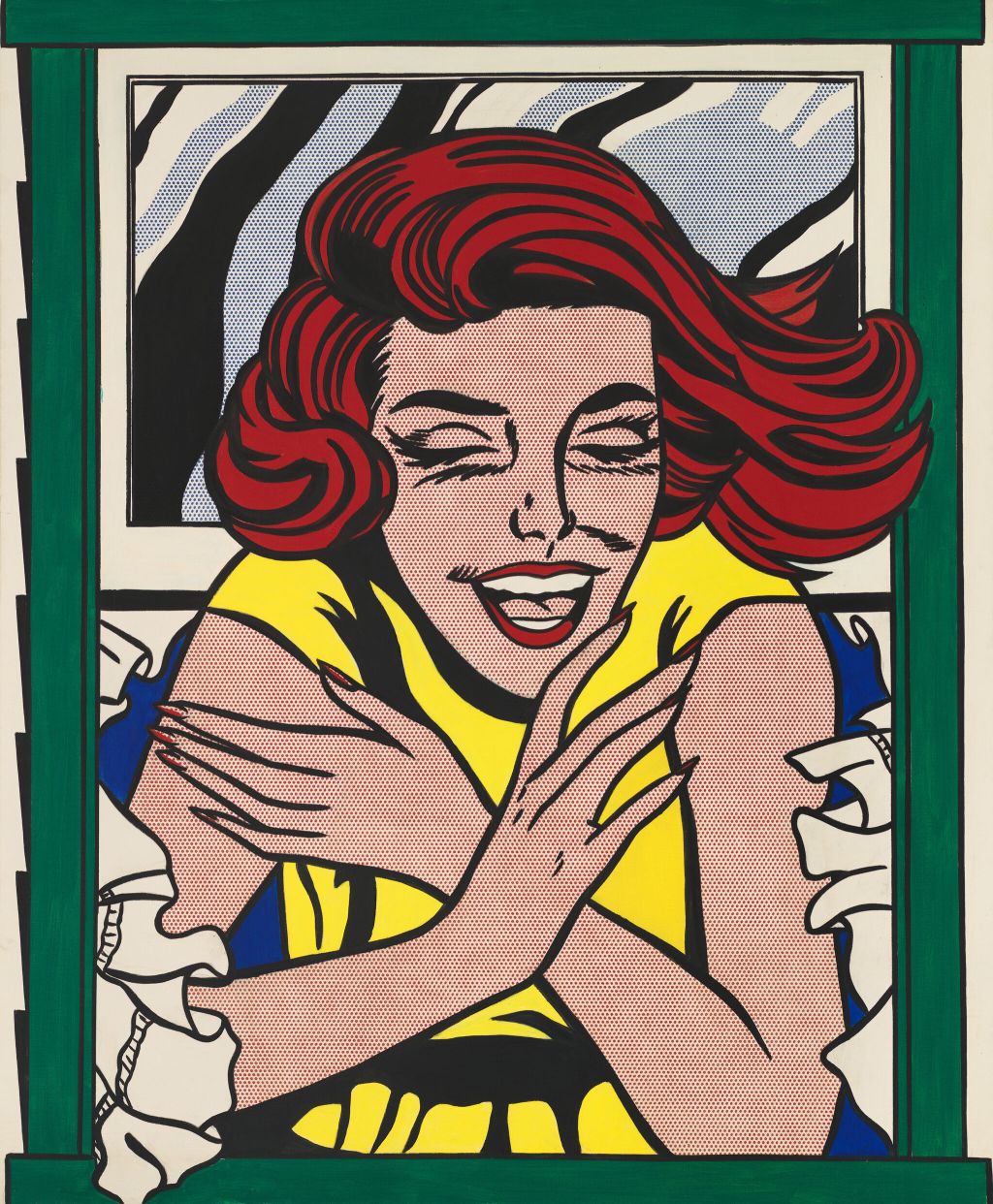 Roy Lichtenstein's Girl in Window (Study for World's Fair Mural), 1963
