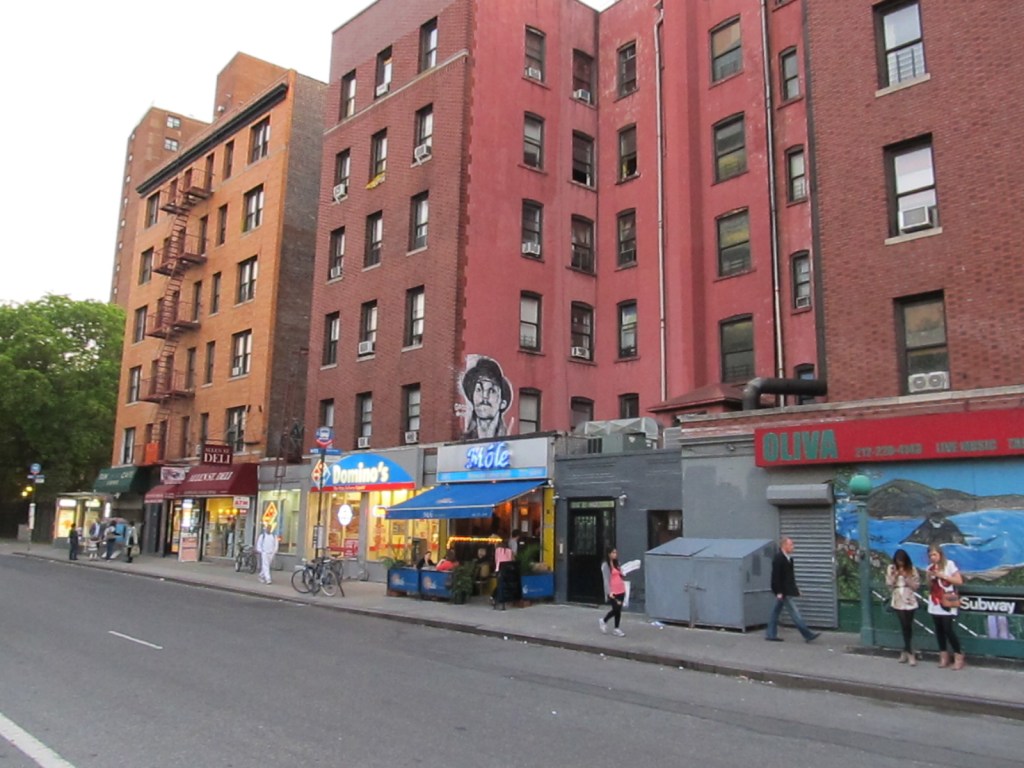Allen Street and Houston Street on Manhattan's Lower East Side
