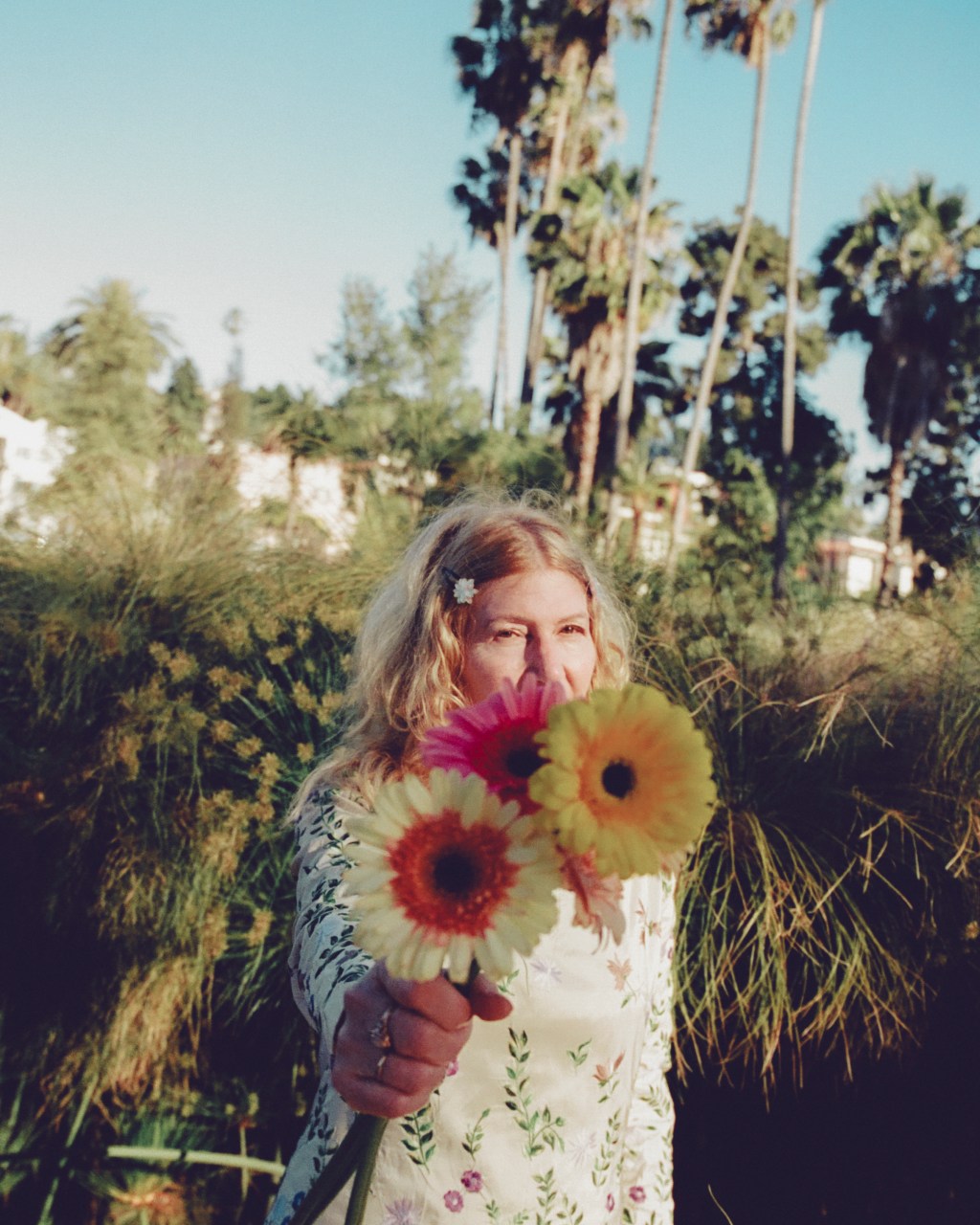 Robin Schorr, the musician Blond in Car, in an official publicity photograph