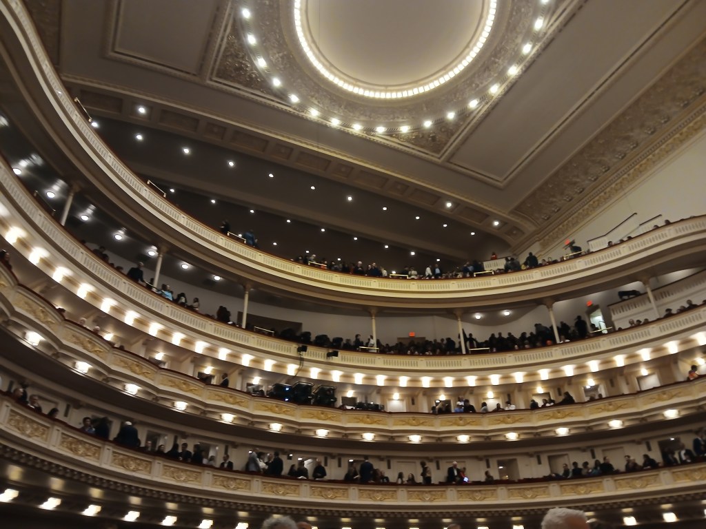 Carnegie Hall in New York City, April 2026