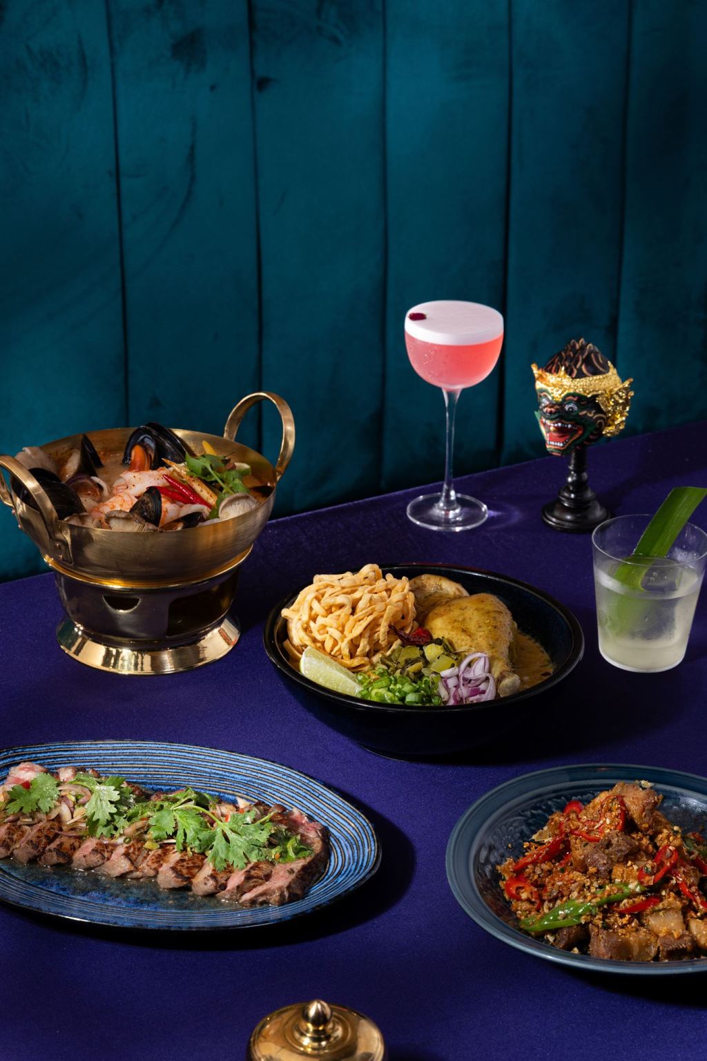 A selection of dishes at Chada in the West Village