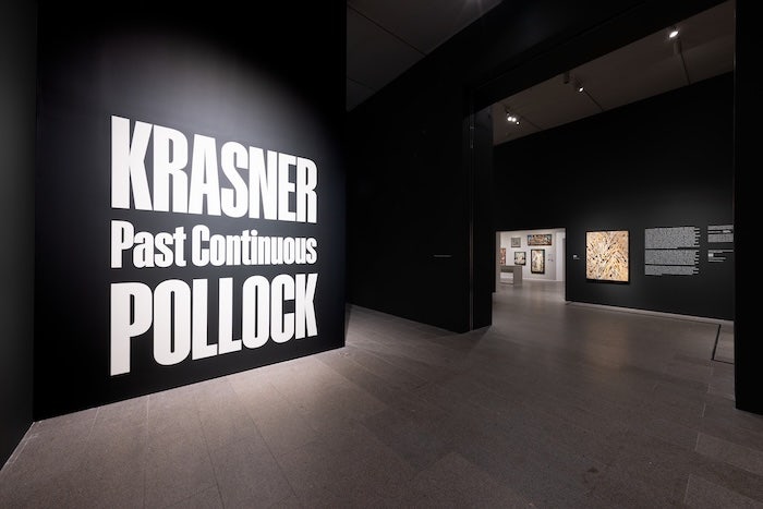 Installation view of Krasner and Pollock: Past Continuous at The Metropolitan Museum of Art